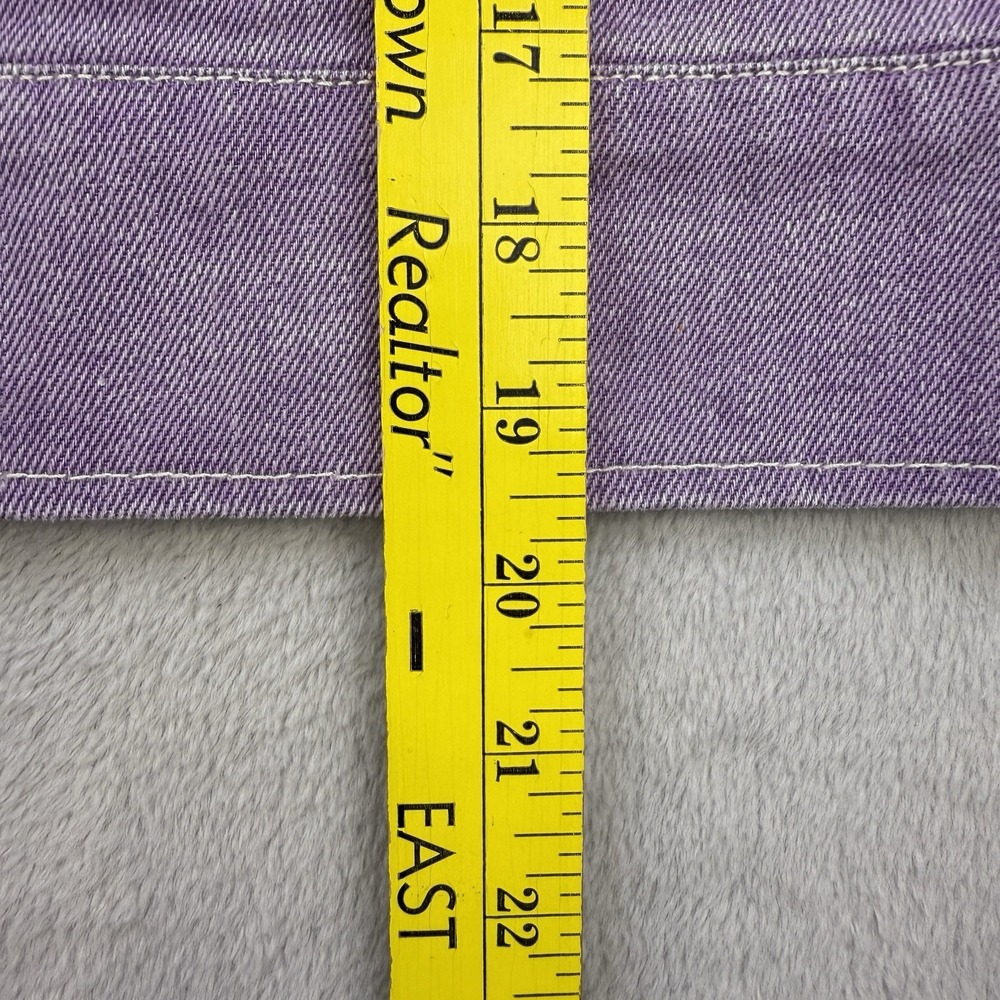 Honor The Gift Jacket Women's Oversized Workman Cropped Purple Size XL NWT - Picture 10 of 12